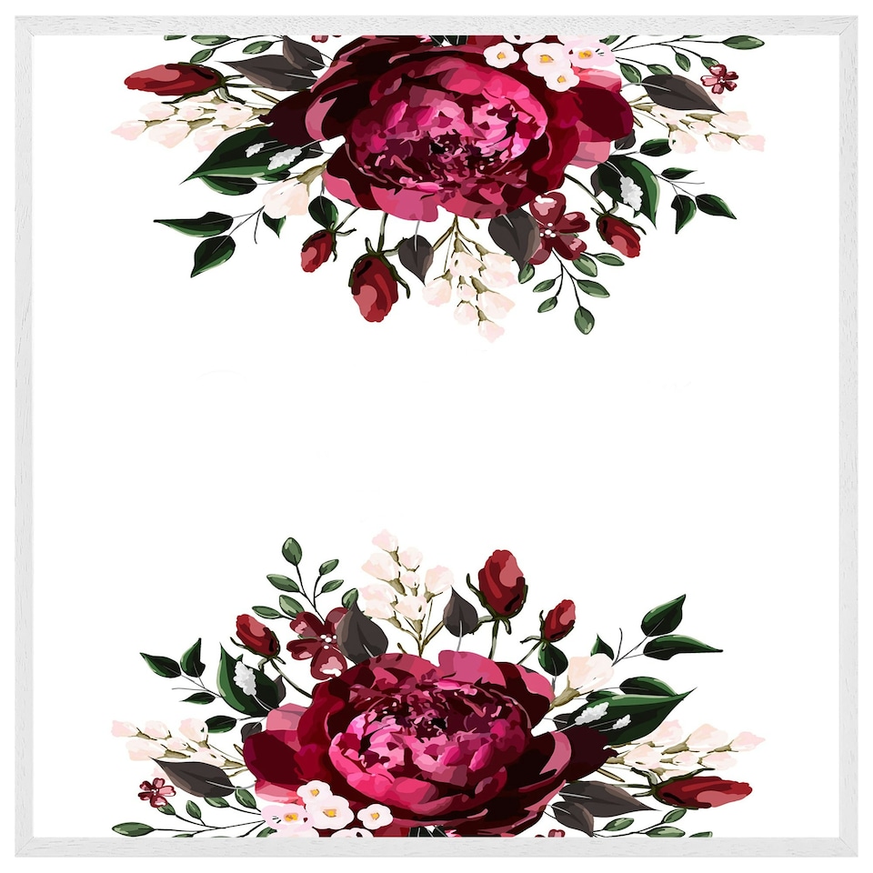 image 1 of Open roses (Picture Frame) White | S