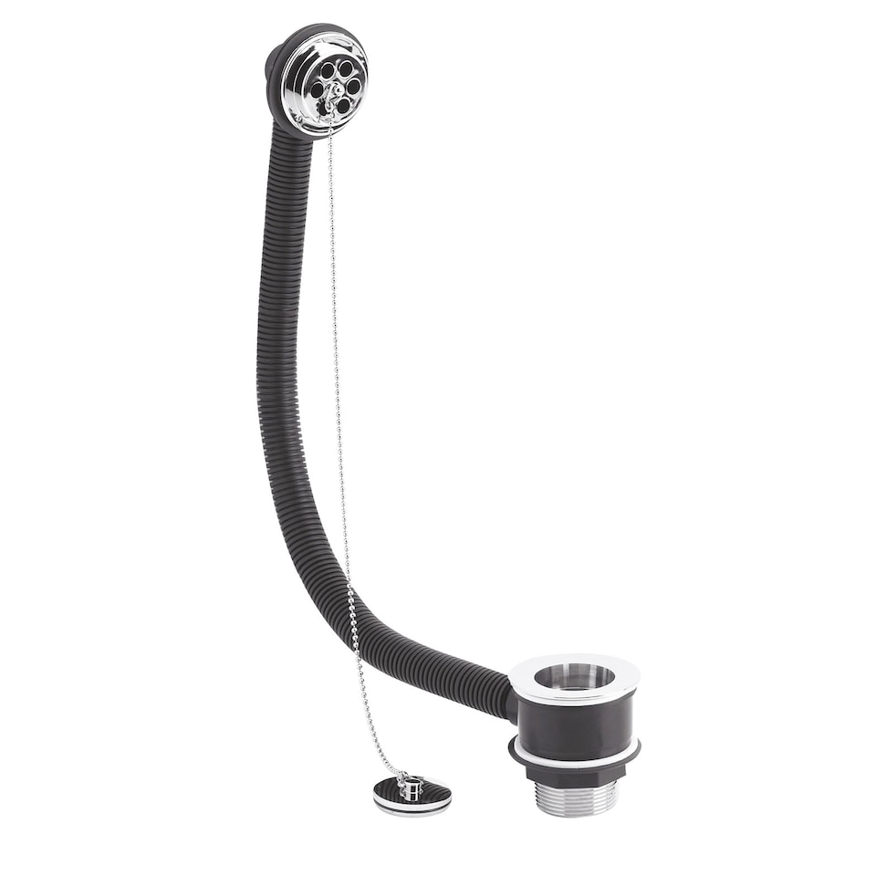 image 1 of Balterley Bath Waste with Overflow, Plug and Ball Chain