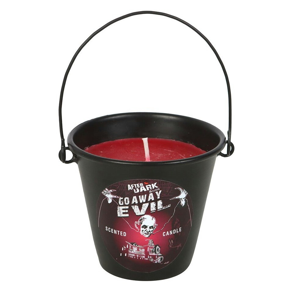 image 1 of Something Different Go Away Evil Bucket Scented Candle - Black - One Size