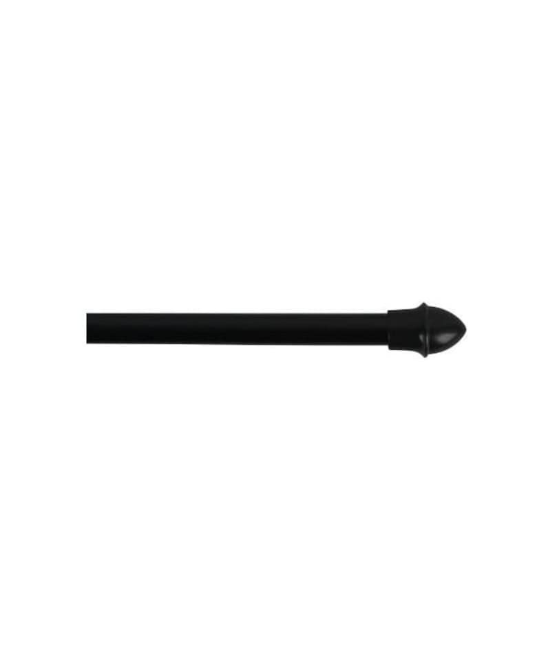 Black Cafe Curtain Rod 55 - 85cm | Black | Black