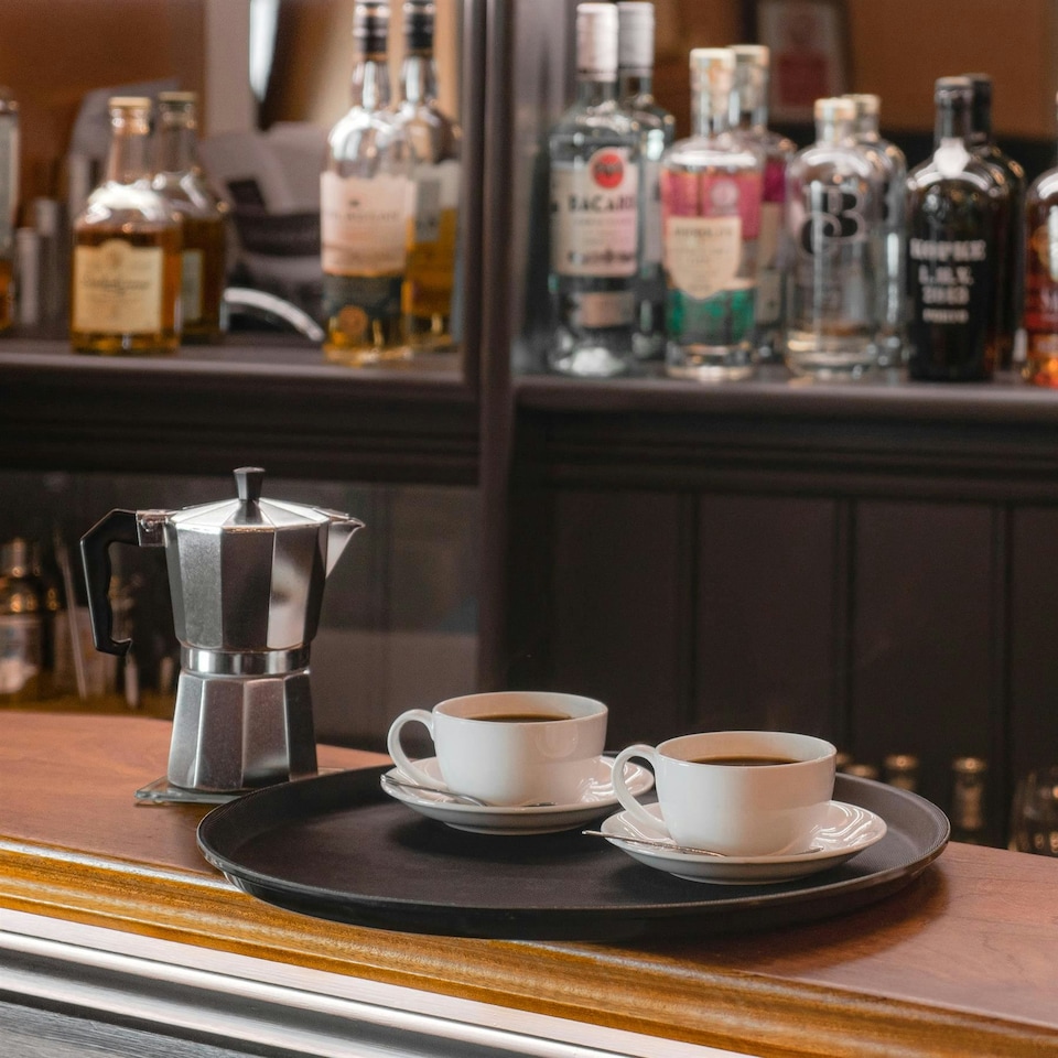 image 1 of Argon Tableware Round Non-Slip Serving Tray - 40.5cm - Black Black