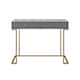 image 1 of Camila Writing Desk Graphite Grey / Golden