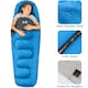 image 5 of Trail Kids Sleeping Bag Mummy Hooded 3 Season Soft Warm 2 Way Zip Boys Girls | Blue | Kids | 1