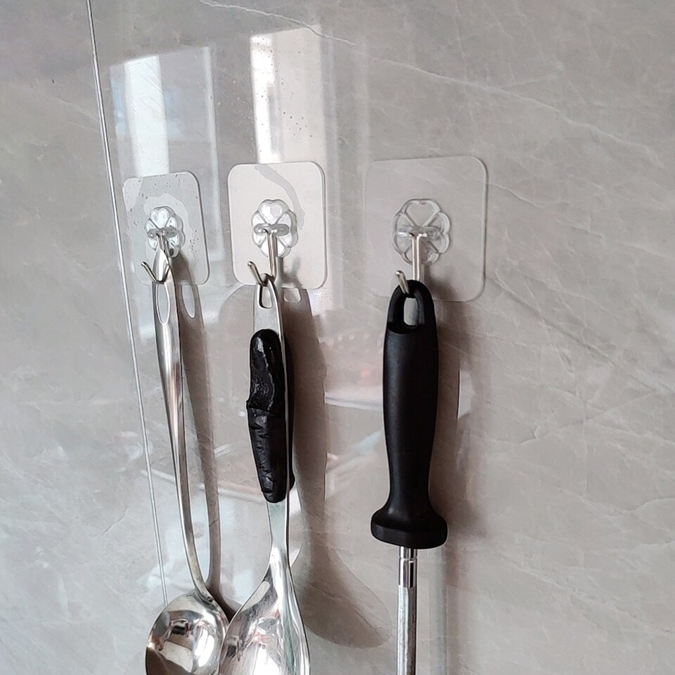 image 1 of S-FIXX SET OF 10 NANO SUCTION 180 DEGREE ULTRA HOOKS