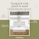 image 7 of 595mm - Single Bowl Fireclay Butler Kitchen Sink - Ledge , Overflow & Waste