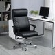 image 2 of Vinsetto Massage Office Chair, PU Desk Chair with 6 Point Massage, High Back Computer Chair with Metal Legs, Thick Seat, Remote Control and Adjustable Height, Black