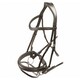 image 1 of Velociti Leather Horse Dressage Bridle - Havana - X Full