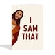 image 2 of Funny Christmas Card - Peeking Jesus - I Saw That