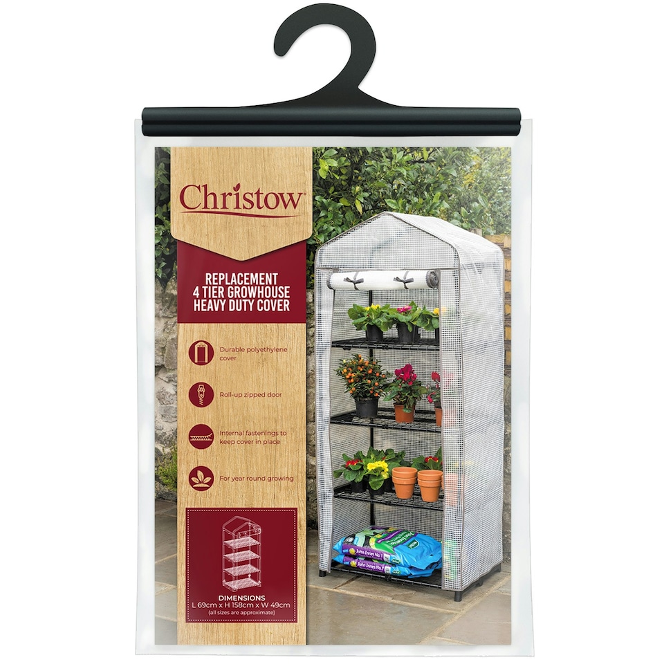 image 1 of 4 Tier Greenhouse Cover (PE)