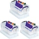 image 1 of Really Useful Plastic Storage Box 5 Litre XL Lid CLEAR Pack of 3