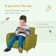 image 4 of HOMCOM Kids Armchair Children Mini Sofa Wood Frame High Back Bedroom Furniture 