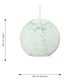 image 5 of Set of 2 Abaca - White 8 Globe Ceiling Light Shades" White