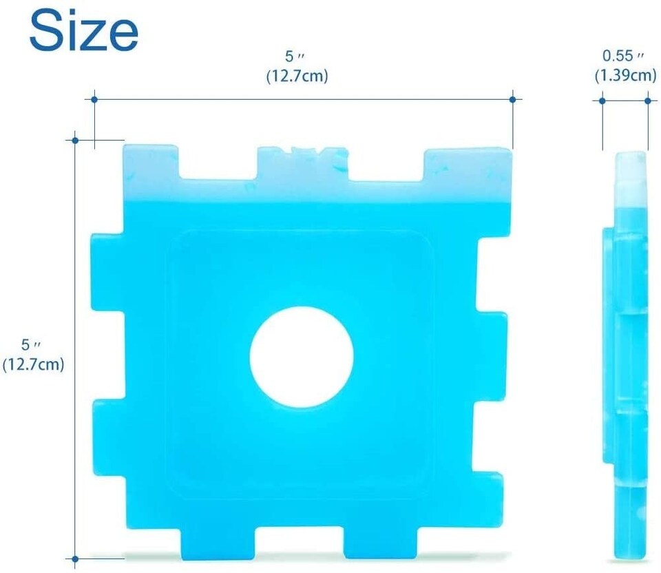 image 1 of Ice Pack Freezer Blocks for Cooler Bag Cool Box Picnic Box Bag Keep Food Cold | Blue