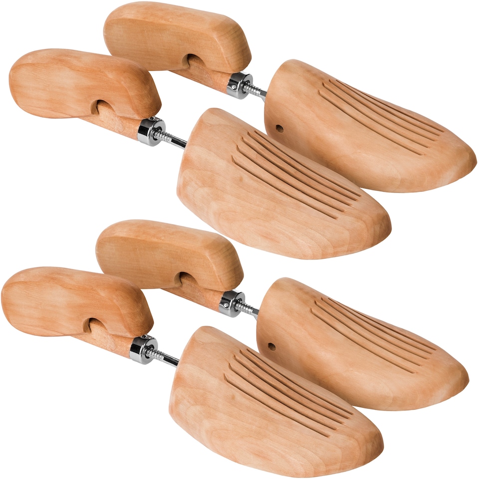 image 1 of Shoe Stretcher 2 Pairs - made of lotus wood, for womens and mens shoes | Brown | brown | 39-41 | 2
