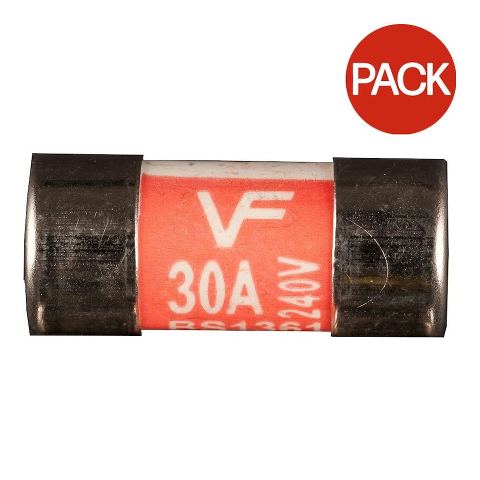 Dencon 30 Amp Consumer Fuse (Pack Of 2) - Silver - 30 Amp