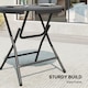 image 5 of Outsunny Round Garden Dining Table for 4, Foldable Outdoor Table for Garden