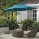 image 2 of Outsunny 3(m) Cantilever Parasol with Cross Base, Crank Handle, Tilt, Cream