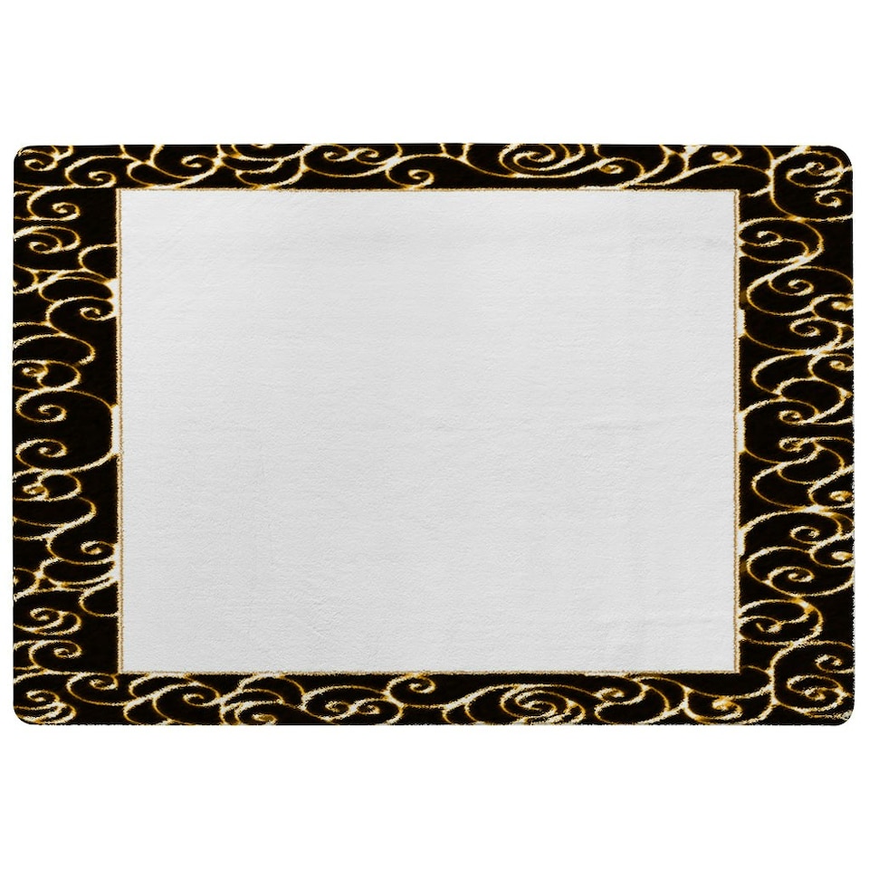 image 1 of Ancient Egyptian Border (Rug) Black | Large: 140x200cm