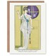 image 1 of George Barbier Art Card Vintage Parisian Fashion Evening Gown