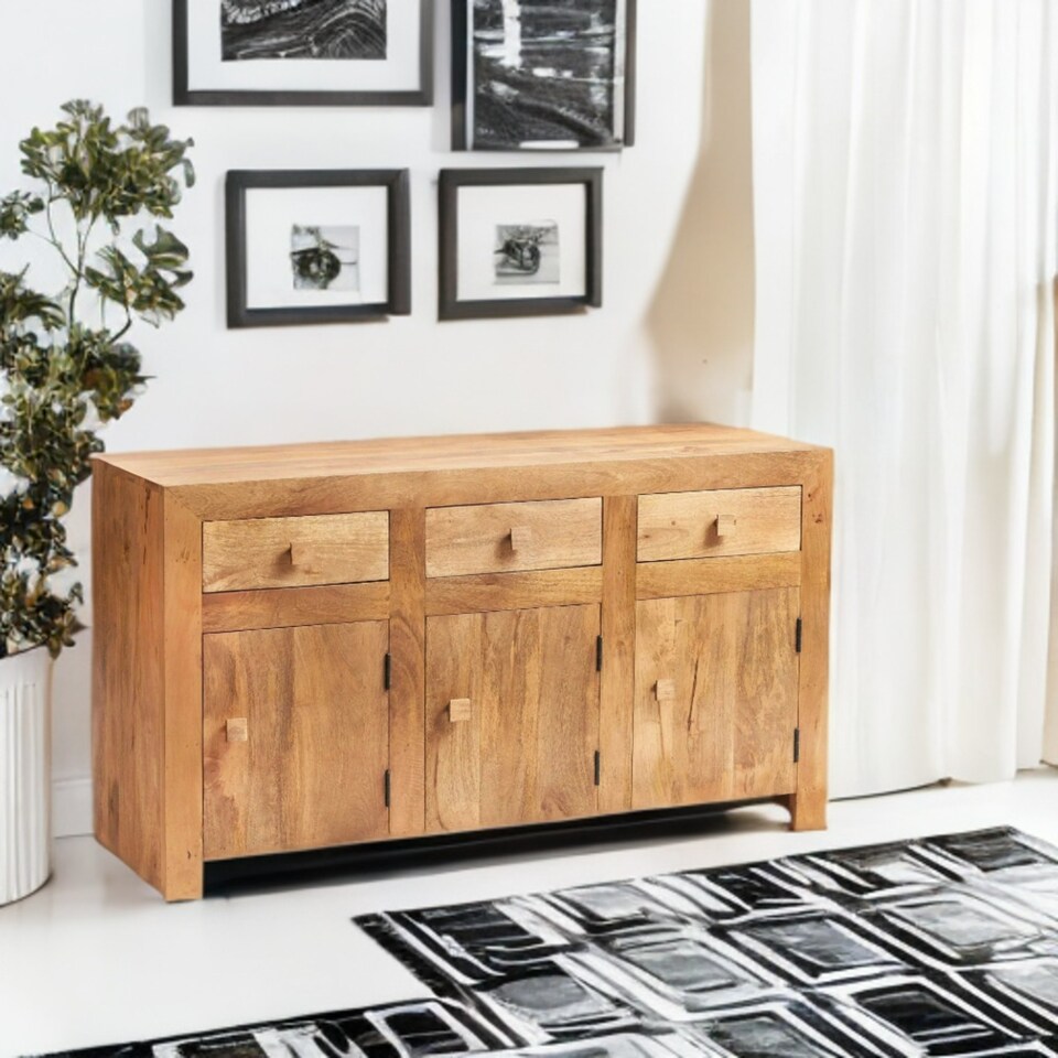 image 1 of Kaylin Light Mango Large Sideboard Brown