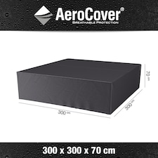 Platinum AeroCover Square Garden Set Waterproof and Breathable Ripstop Polyester Cover W300 x D300 x H70 cm