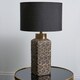 image 6 of Denisa Black & Gold Ceramic Table Lamp Black