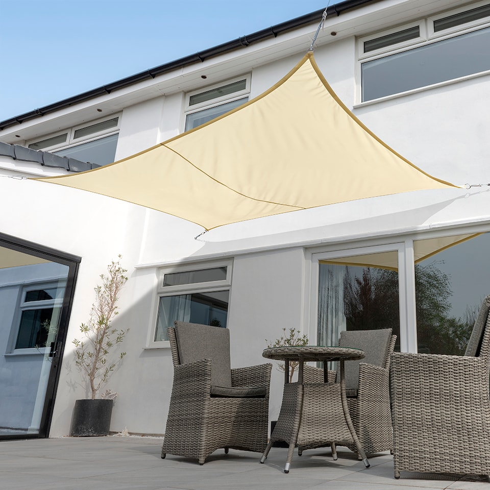 image 1 of 5m x 4m Rectangle Waterproof Sand Sun Shade Sail