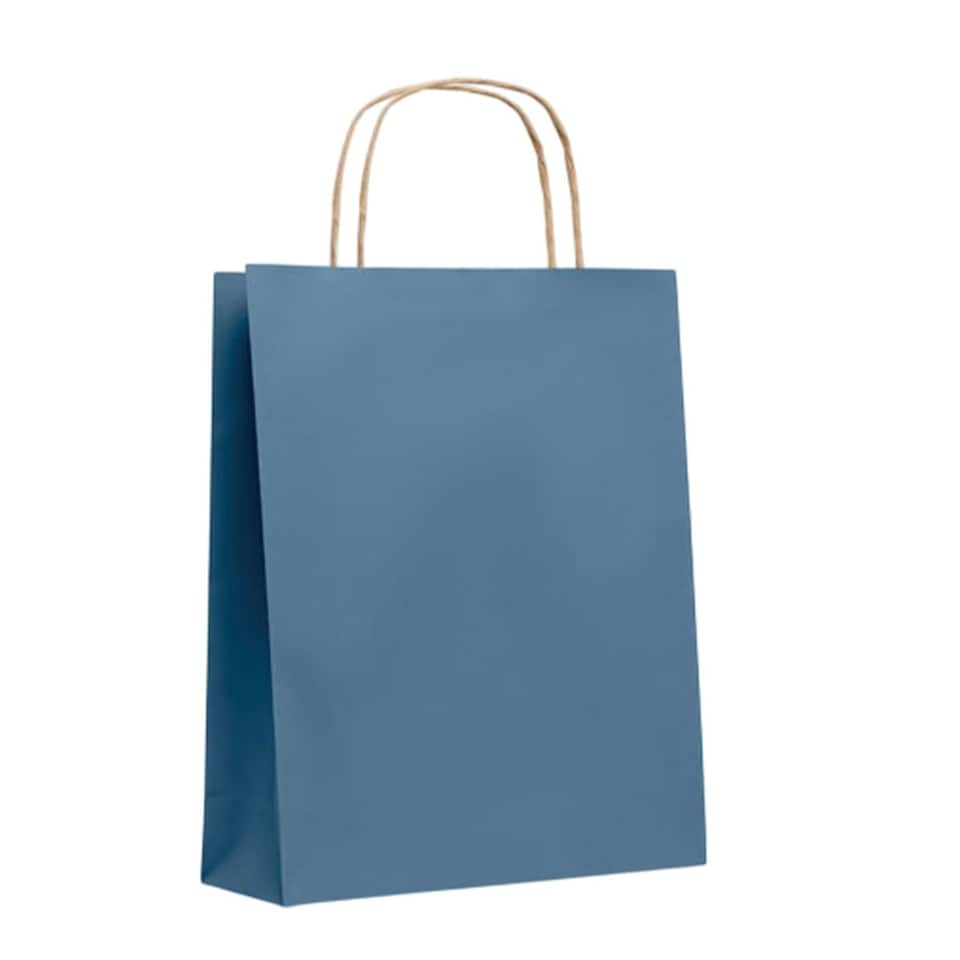 image 1 of MidOcean Paper Tone Paper Gift Bag - Blue - 32cm x 25cm x 11cm Blue