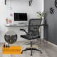 image 7 of COSTWAY High Back Mesh Drafting Chair Tall Office Chair Black