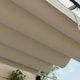 image 9 of Outsunny 2 x 3(m) Lean To Pergola with Retractable Roof, Wall Mounted Garden Gazebo Outdoor Sun Shade Shelter for Patio, Khaki