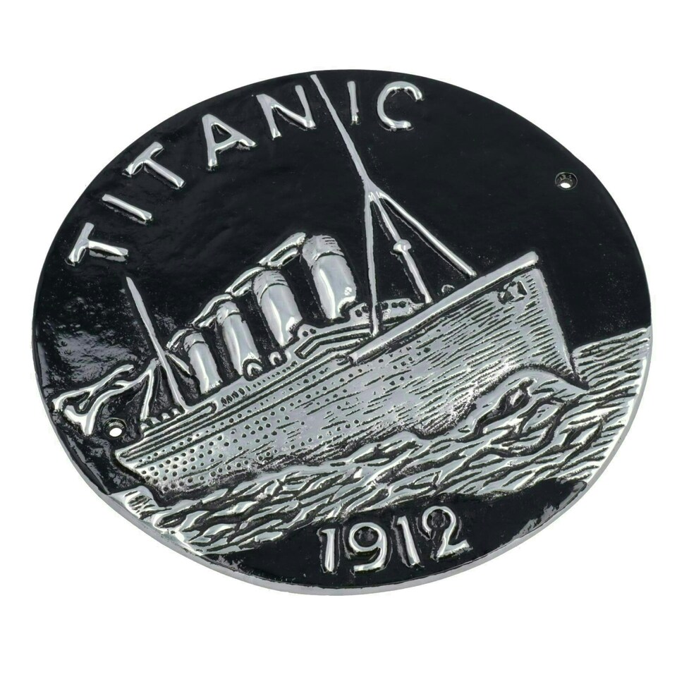 image 1 of Titanic Aluminium Sign Plaque Door Wall House Gate Garden Cruise Ship Boat