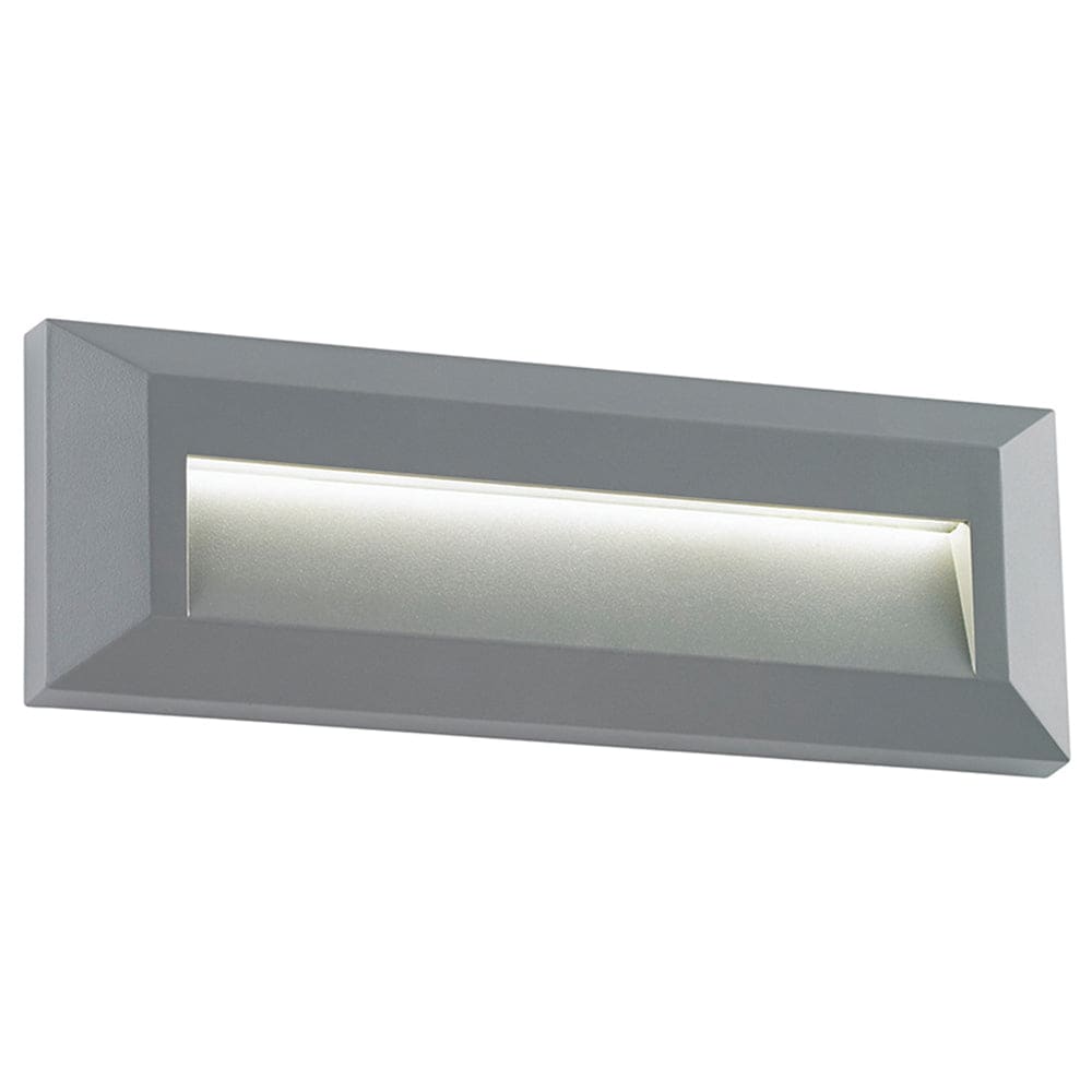 Loops Outdoor IP65 Pathway Guide Light - Indirect 2W Warm White LED - Gray ABS Plastic