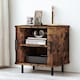 image 7 of Industrial Bedside Table Nightstand With Storage Rustic