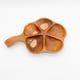 image 2 of Root 3 Clover Bowl - L28 x W40 x H5 cm - Teak Brown