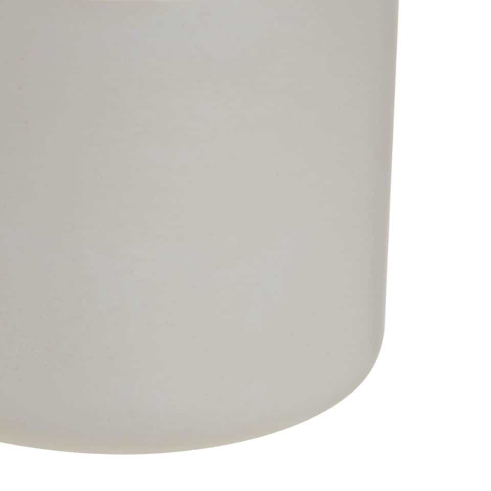 image 1 of Interiors by Premier 500ml White Hand Lotion Pump Dispenser, Sleek Bamboo Fibre Soap & Lotion Dispenser For Bathroom or Kitchen