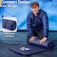 image 6 of 2.5cm Single Camping Mat Self Inflating Inflatable Camp Roll Mattress With Bag Trail | Blue | Single | 1