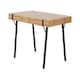 image 2 of Treviso Dining Set with Quebec Chairs - Light Oak Effect/Black/Grey Faux Leather Multi