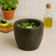 image 1 of Interiors By Premier Black Marble Tapered Mortar And Pestle, Durable Natural Stone Grinder For Kitchen Use
