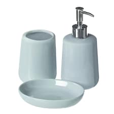 Moon Pale Blue 3Pc Bathroom Set