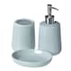 image 1 of Moon Pale Blue 3Pc Bathroom Set