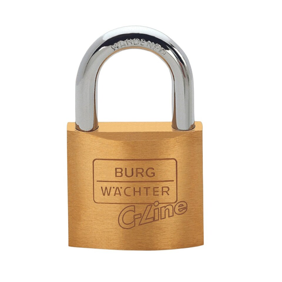 Burg Wachter C-Line Brass Padlock 50mm - One Colour - One Size