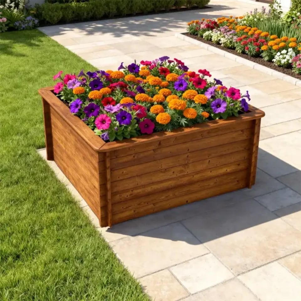Raised Garden Bed - 2m x 2m - 965mm Height - 27mm Thick Wall
