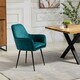image 4 of Carrara Velvet Dining Chairs - Set of 2