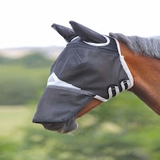 Shires Field Durable Fly Mask With Ears & Nose Black | Size: X-Full
Colour: Black