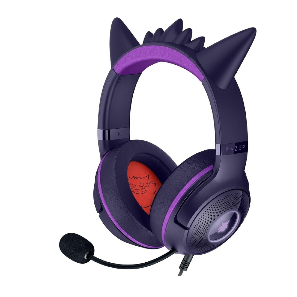 image 1 of Razer Kraken Kitty V2 Pokemon Gengar Ed. USB Gaming Headset Purple