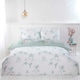 image 4 of Hummingbird Microfibre Reversible Duvet Cover Set with Pillowcase | Green | Double | 1
