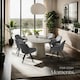 image 8 of Lounge Armchair Living Room Accent Chair 360 Swivel Slim Steel Legs Velvet Fabric  - per piece Grey