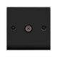 image 1 of SE HOME Matt Black 1 Gang Single Coaxial TV Socket Black | Matt