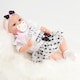 image 4 of BiBi Doll 17" Jasmine Reborn Baby Doll Girl With Toy Dummy & Bottle