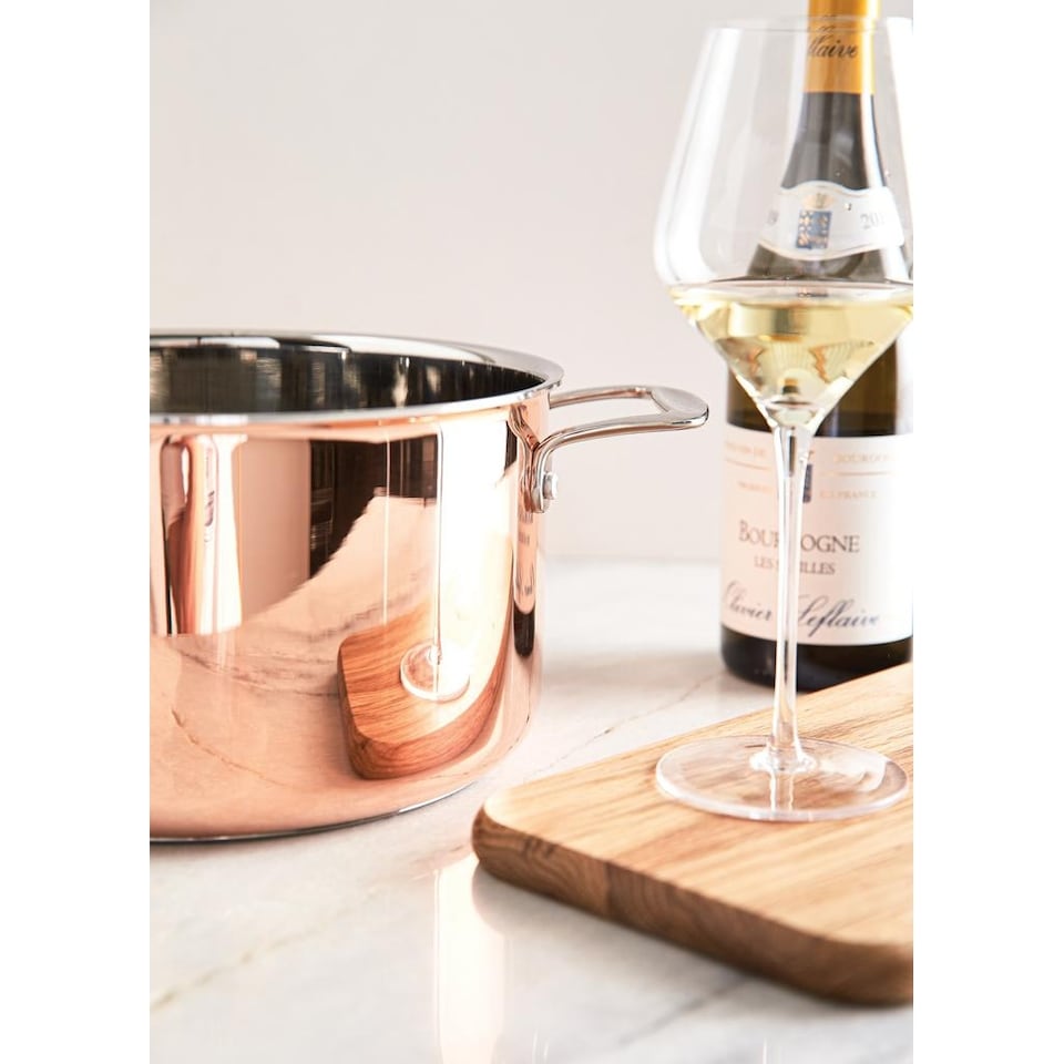 image 1 of Vinga Baron Copper Saucepan | Brown | Brown | 1
